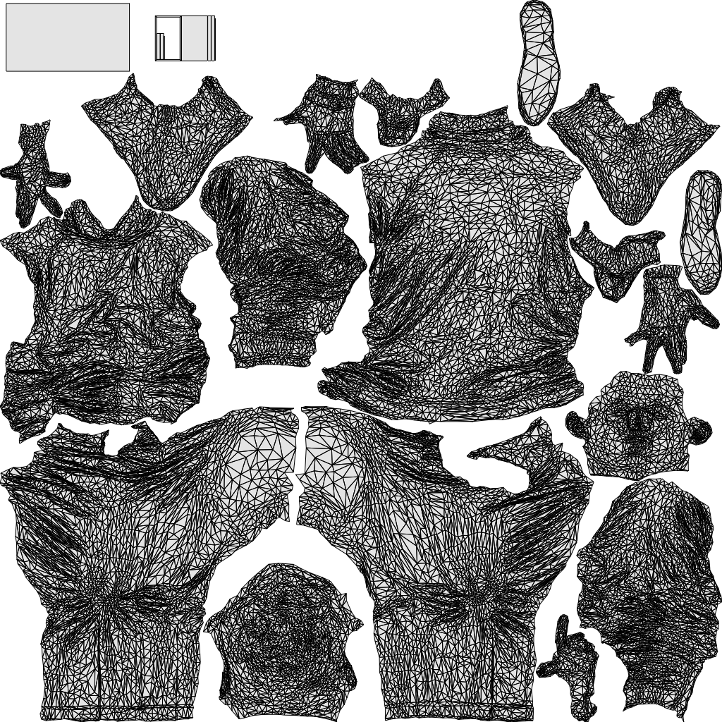 3D people model man casual sitting, scanned human for 3ds Max rendering, wireframe top-down view