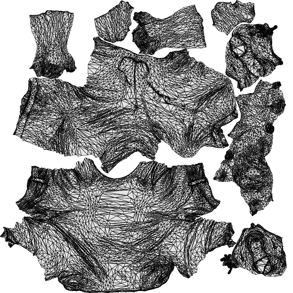 3D scanned man sitting casual, photorealistic archviz people for Enscape and SketchUp, wireframe top-down view