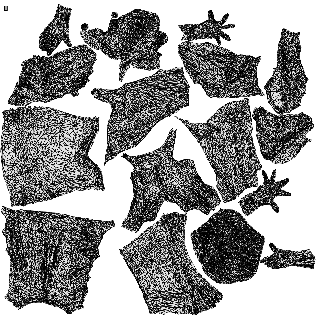 scanned 3D senior woman business sitting, photogrammetry people for Enscape and V-Ray, wireframe top-down view