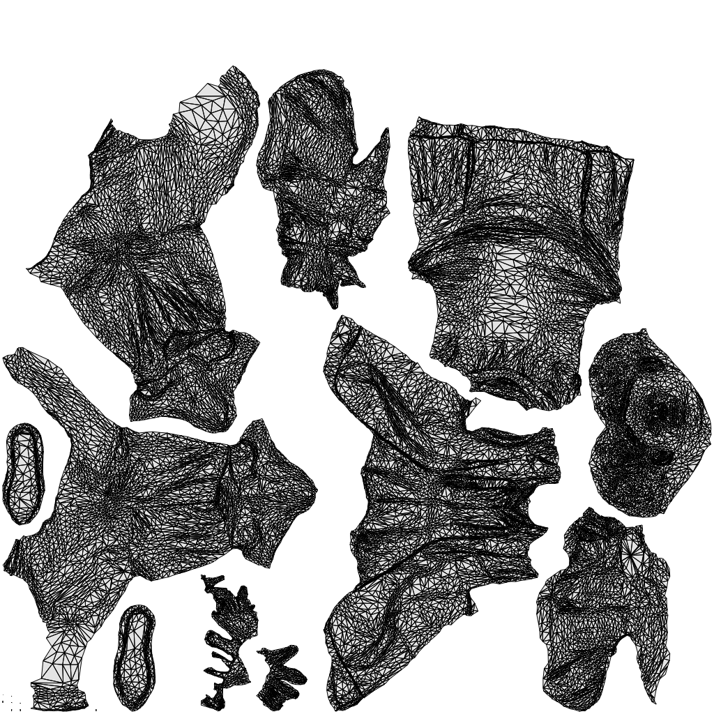3D people model man business, scanned human for 3ds Max rendering, wireframe top-down view