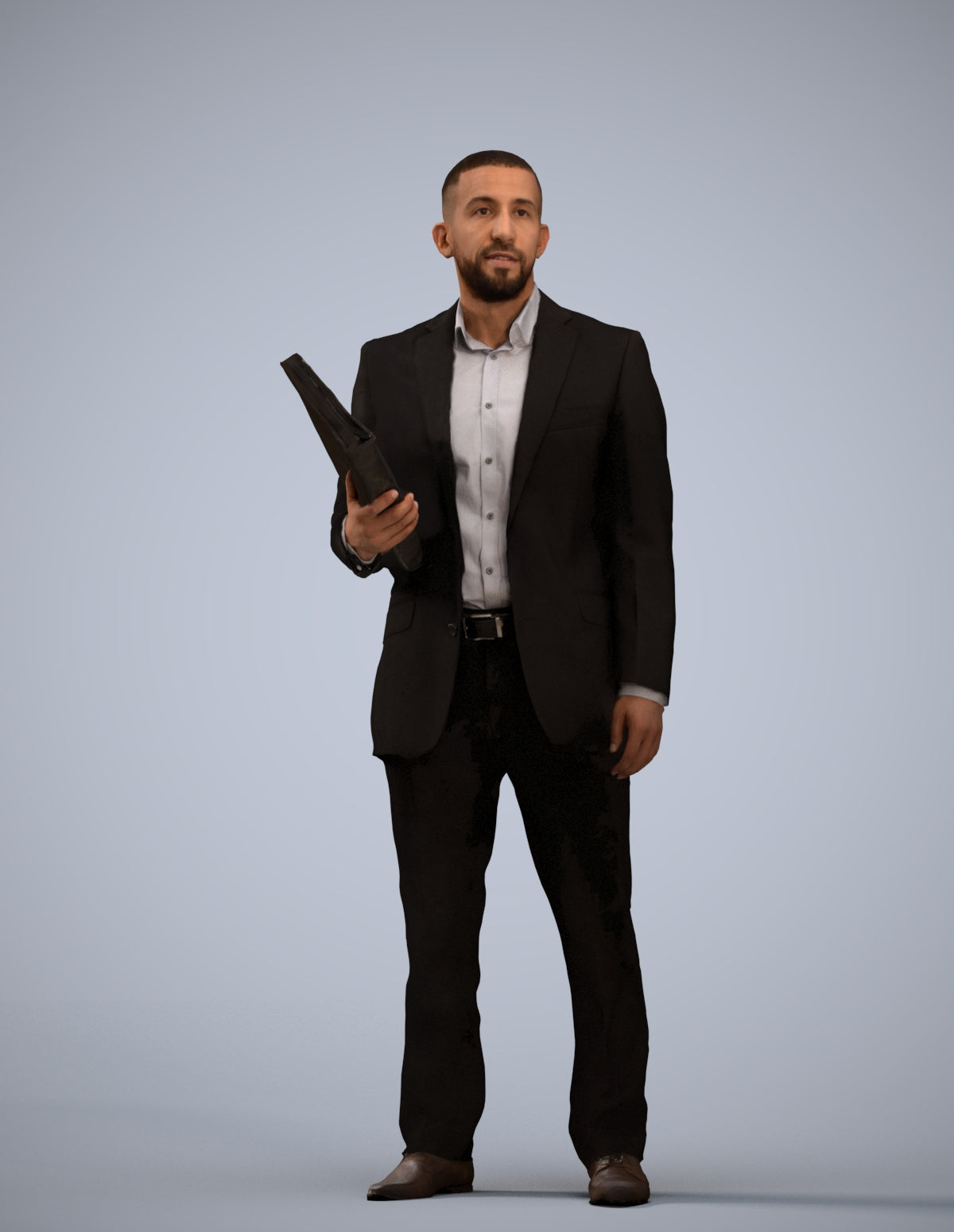 3D scanned man business, photorealistic archviz people for Enscape and SketchUp