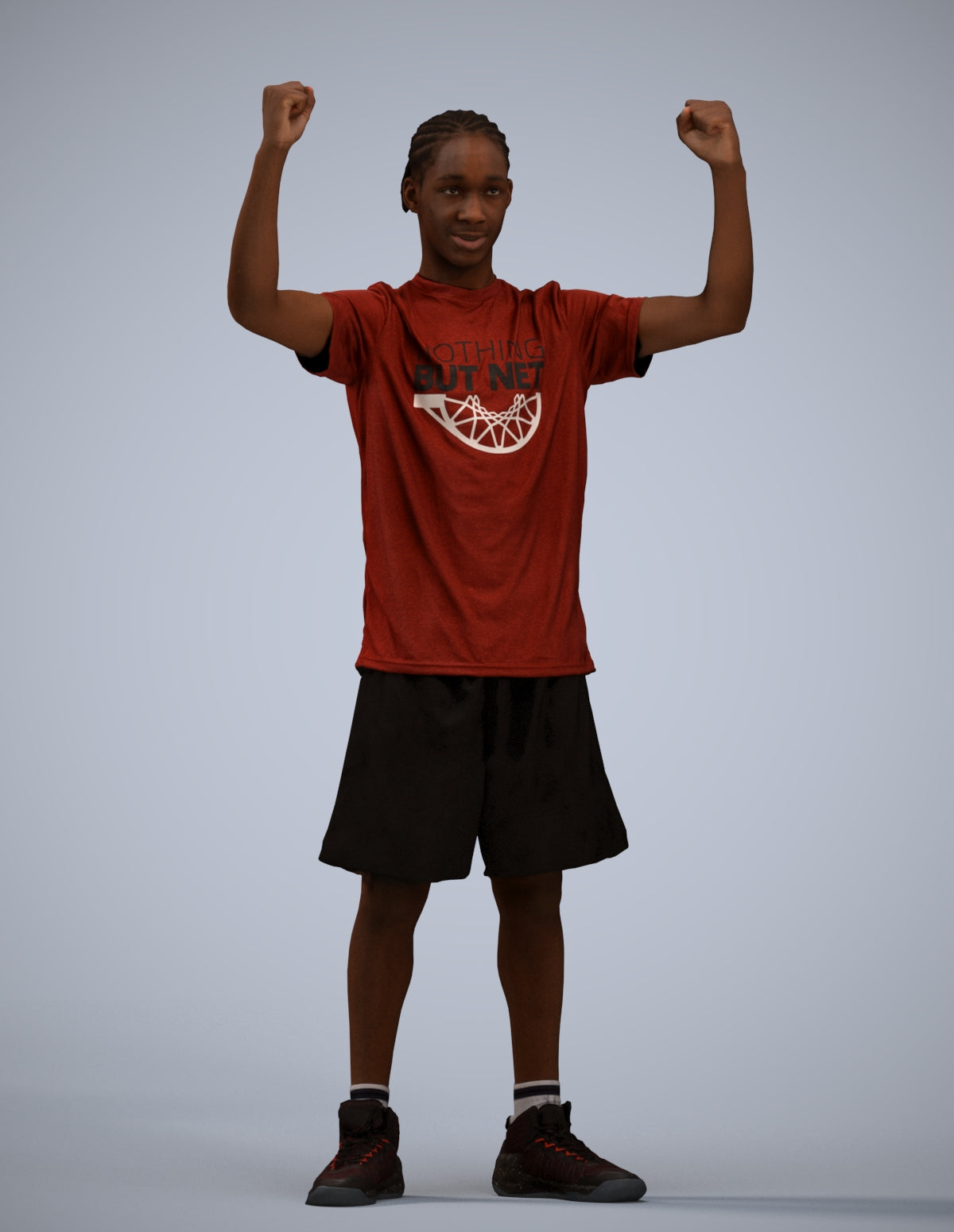 realistic 3D boy sport, scanned archviz people for Blender and 3ds Max