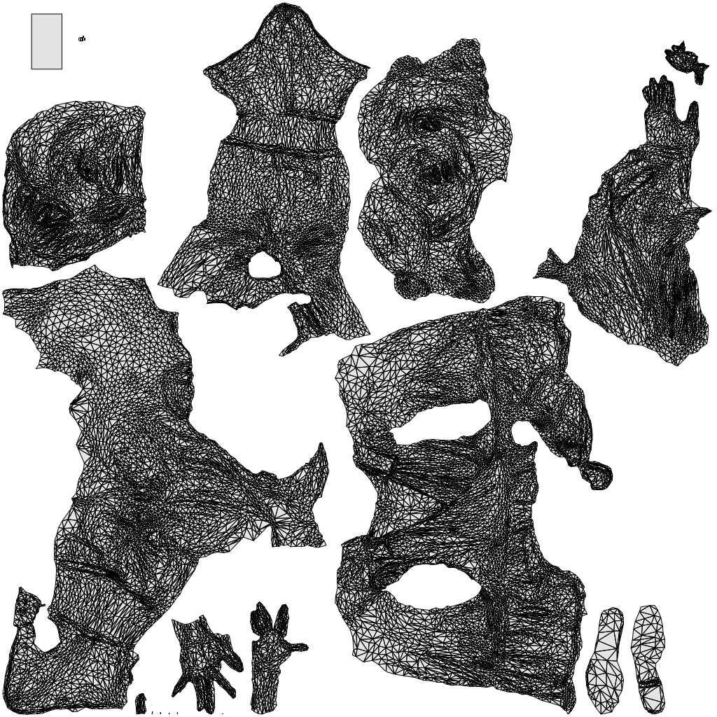 3D people model woman casual sitting, scanned human for 3ds Max rendering, wireframe top-down view