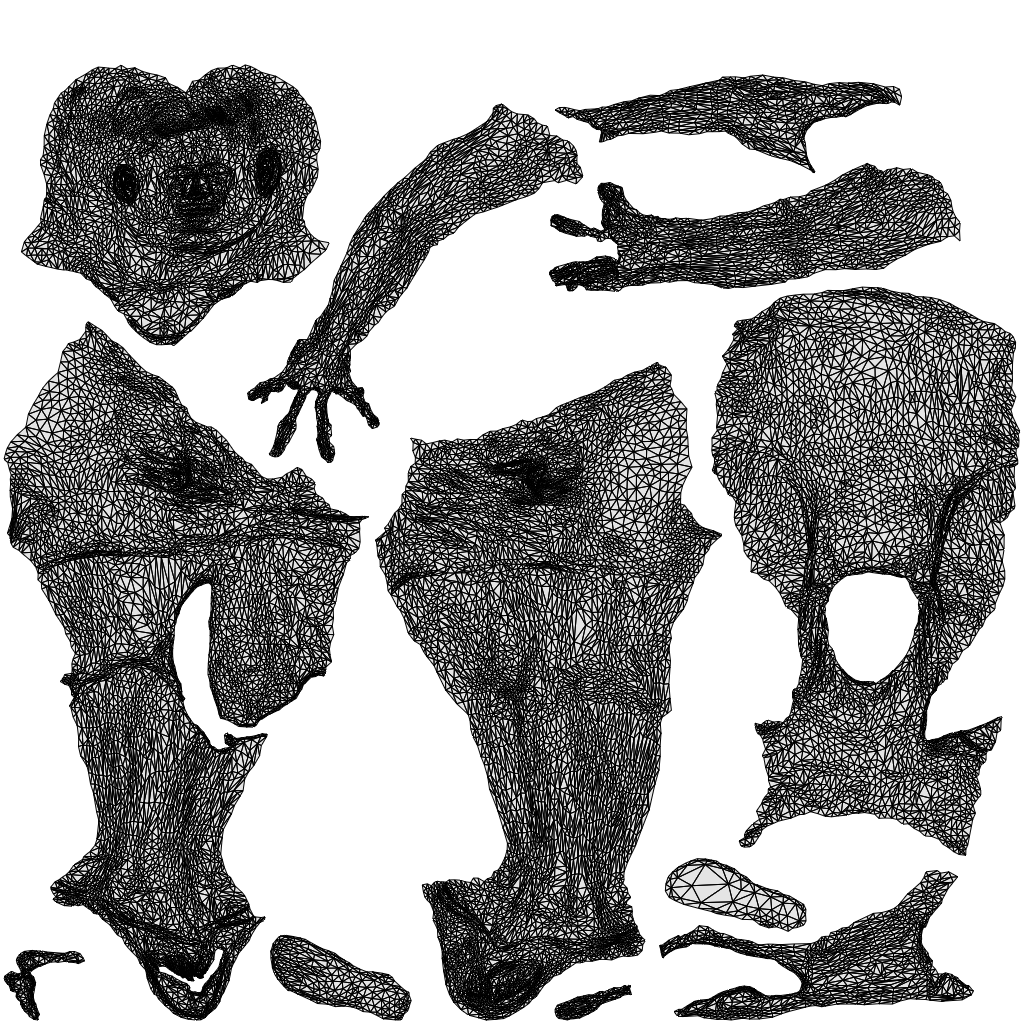 realistic 3D people man casual sitting, render-ready for V-Ray and Corona, FBX OBJ, wireframe top-down view