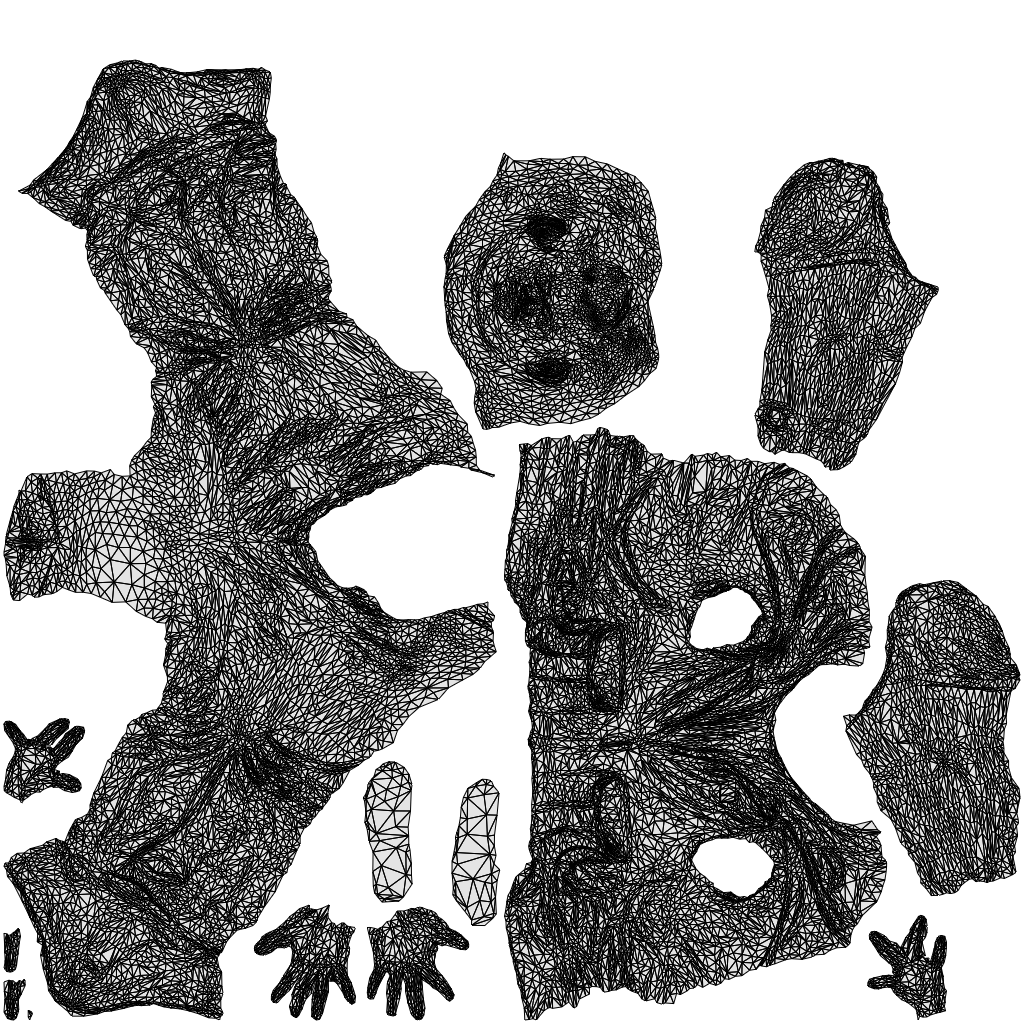 realistic 3D people man casual business, render-ready for V-Ray and Corona, FBX OBJ, wireframe top-down view