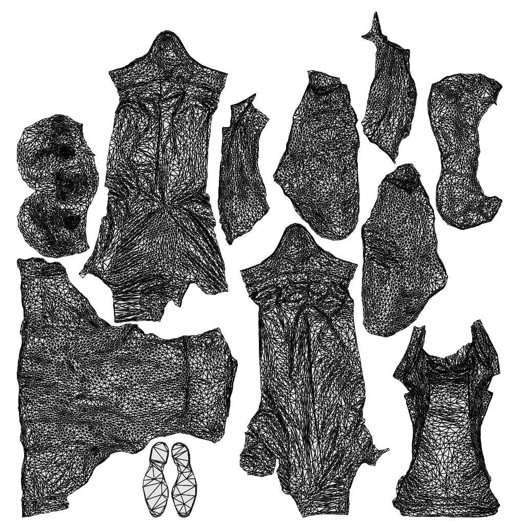 3D scanned man standing casual, photorealistic archviz people for Enscape and SketchUp, wireframe top-down view