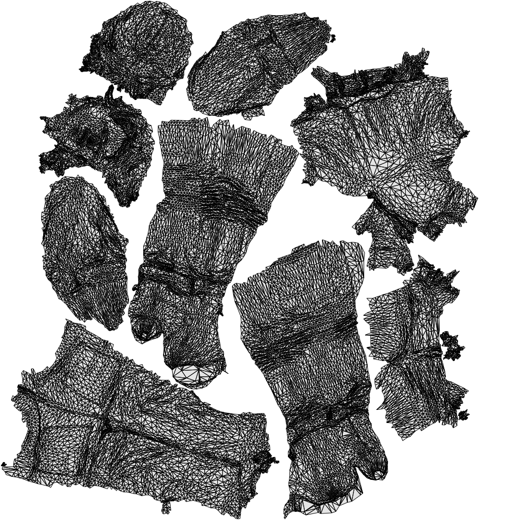 scanned 3D woman casual standing, photogrammetry people for Enscape and V-Ray, wireframe top-down view