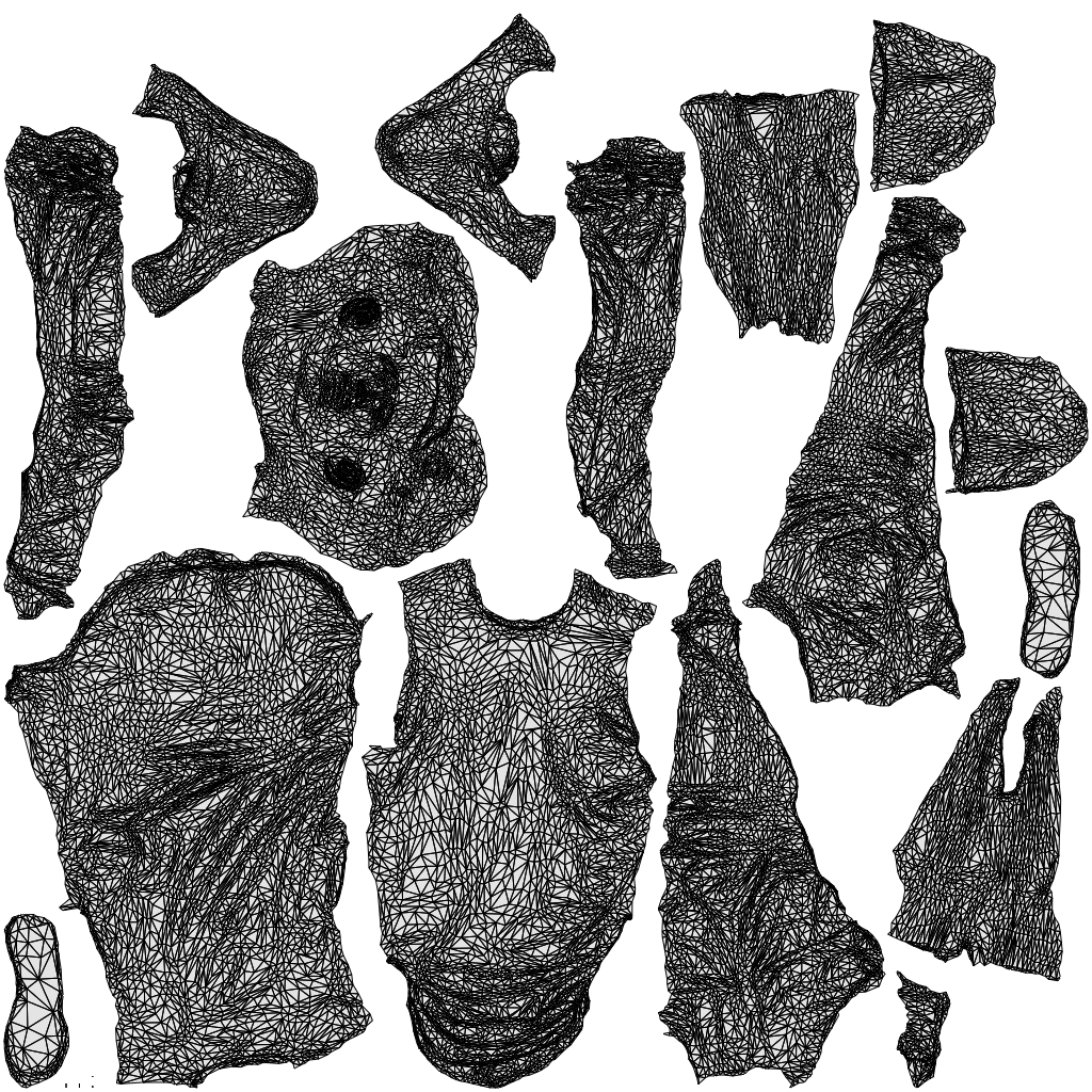 realistic 3D human man casual standing, archviz people FBX OBJ for Blender, wireframe top-down view