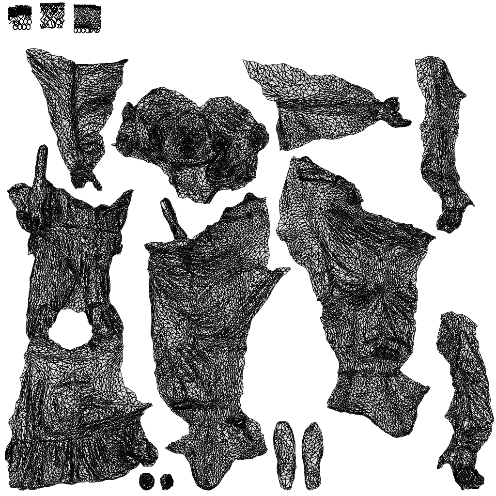 3D human model woman casual cycling, photogrammetry scanned person for archviz, wireframe top-down view