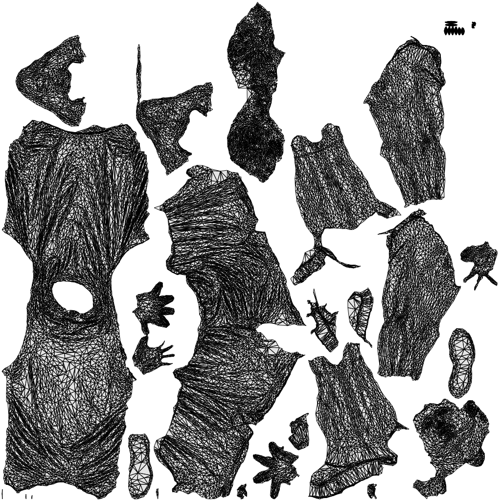 3D people model man sport, scanned human for 3ds Max rendering, wireframe top-down view