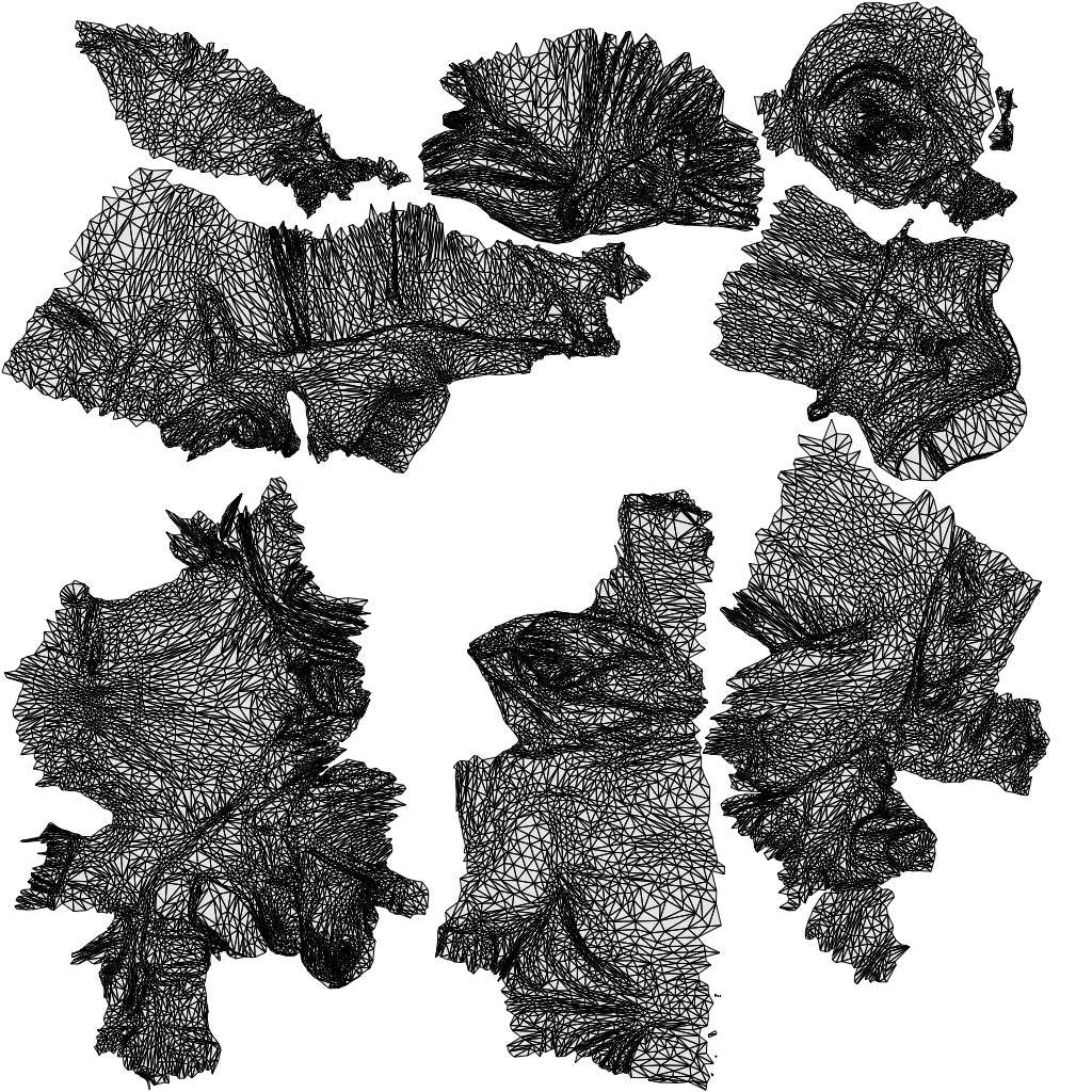 3D scanned woman sitting casual, photorealistic archviz people for Enscape and SketchUp, wireframe top-down view