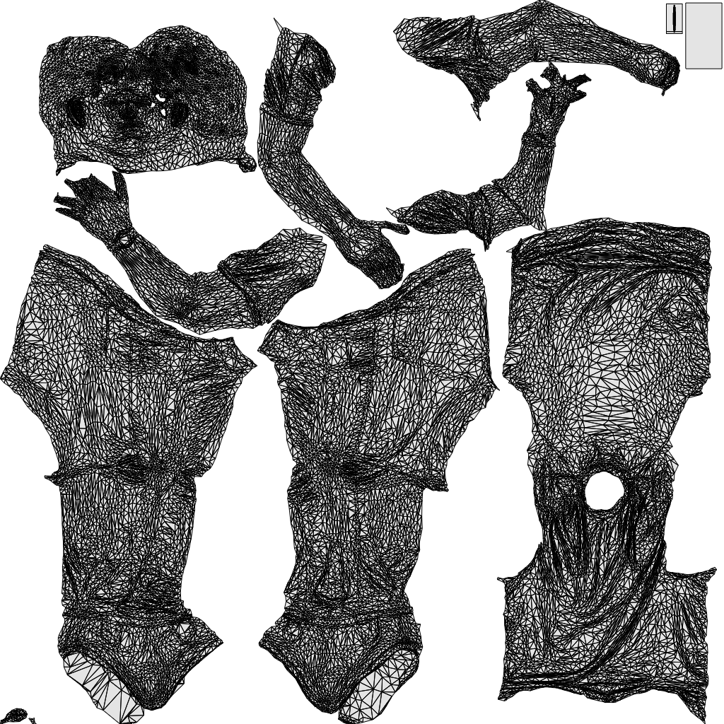 3D people model man casual couple, scanned human for 3ds Max rendering, wireframe top-down view