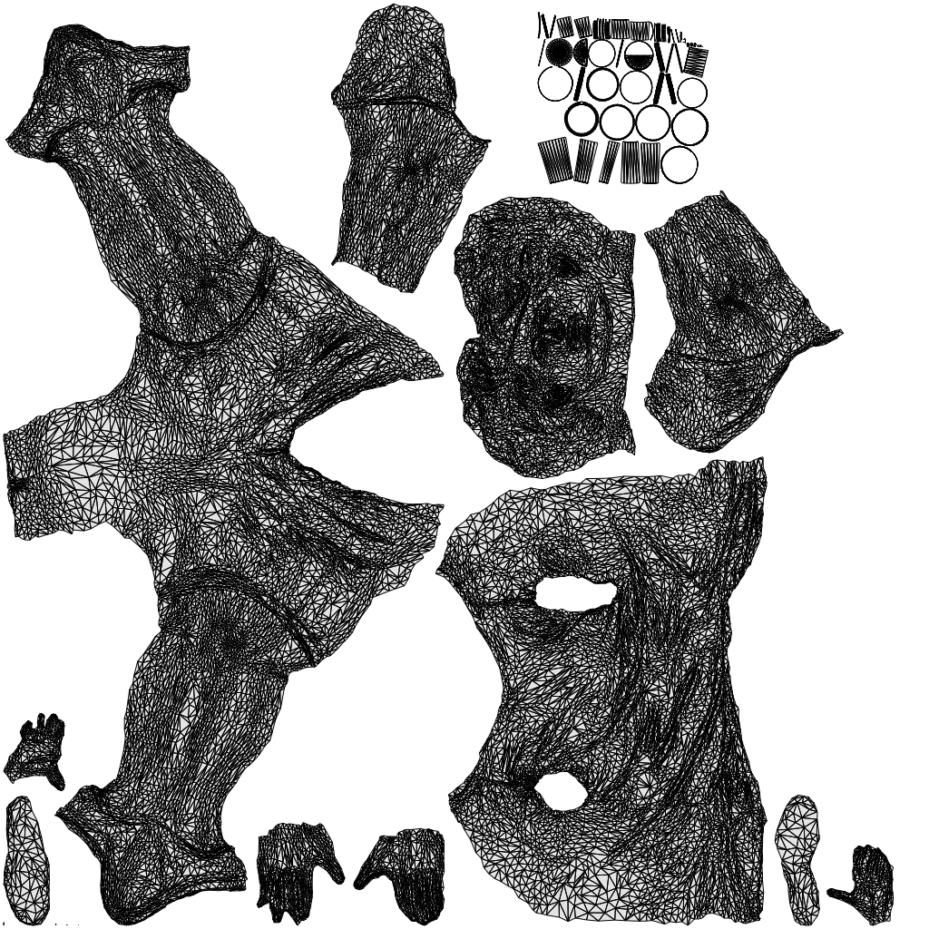 photogrammetry 3D man casual sitting, realistic human model archviz FBX, wireframe top-down view