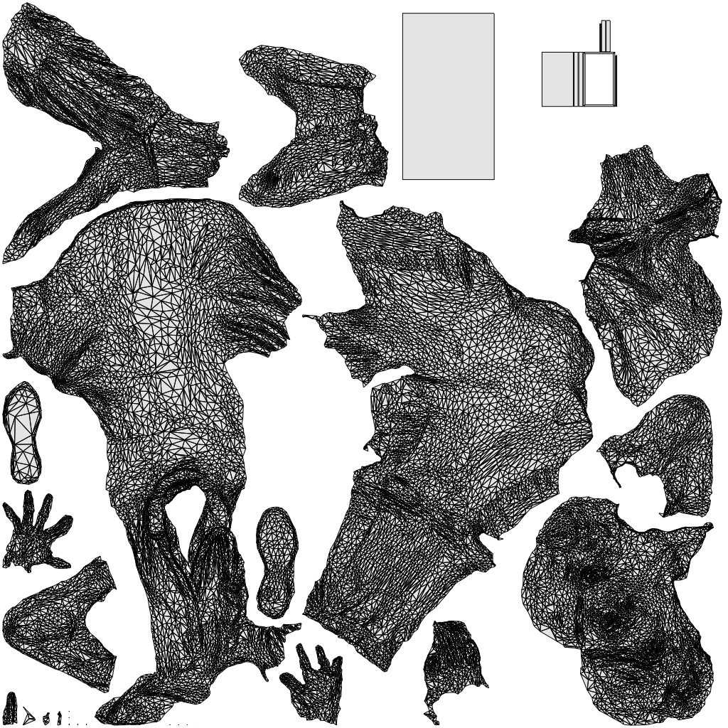 scanned 3D woman casual sitting, photogrammetry people for Enscape and V-Ray, wireframe top-down view