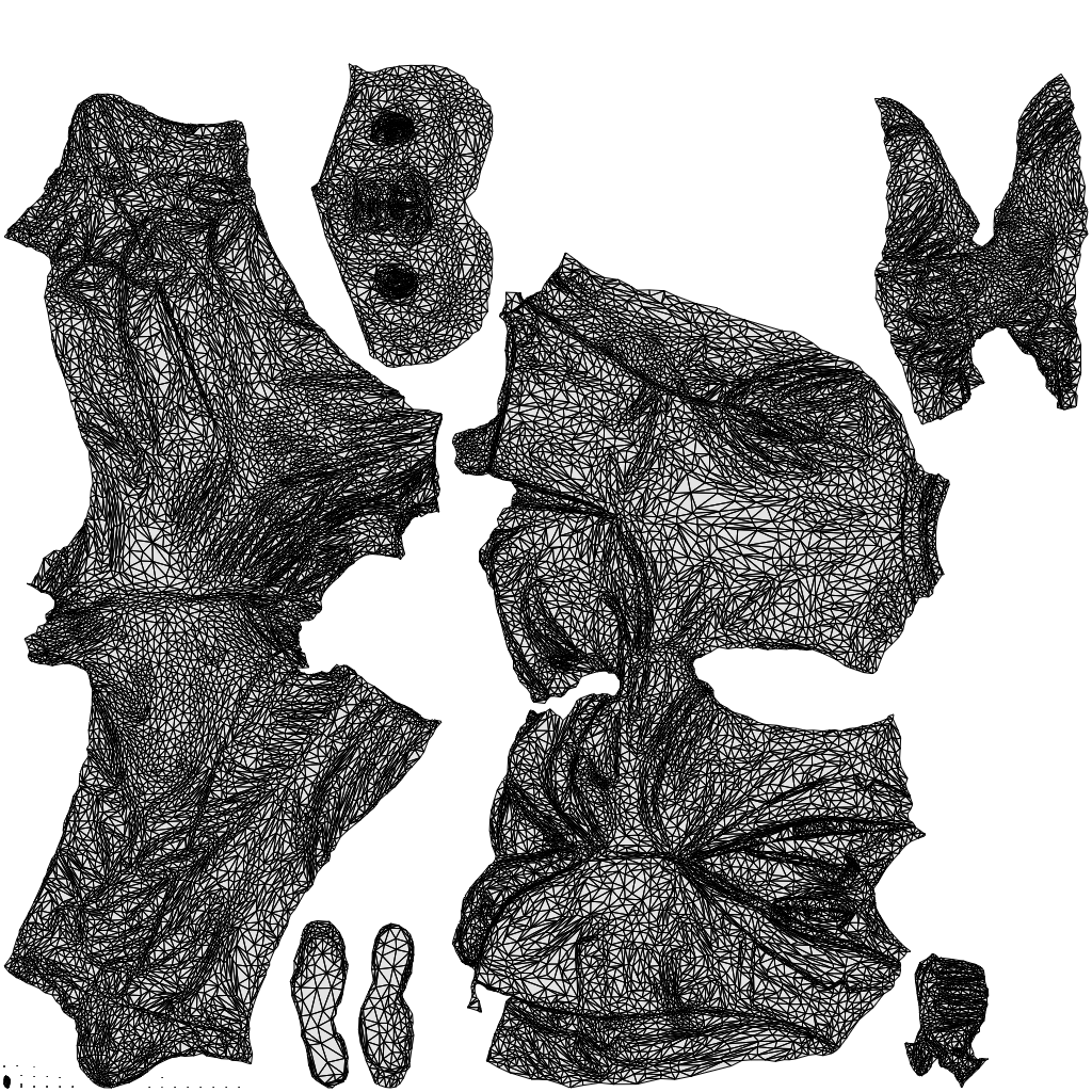 photogrammetry 3D senior man business, realistic human model archviz FBX, wireframe top-down view