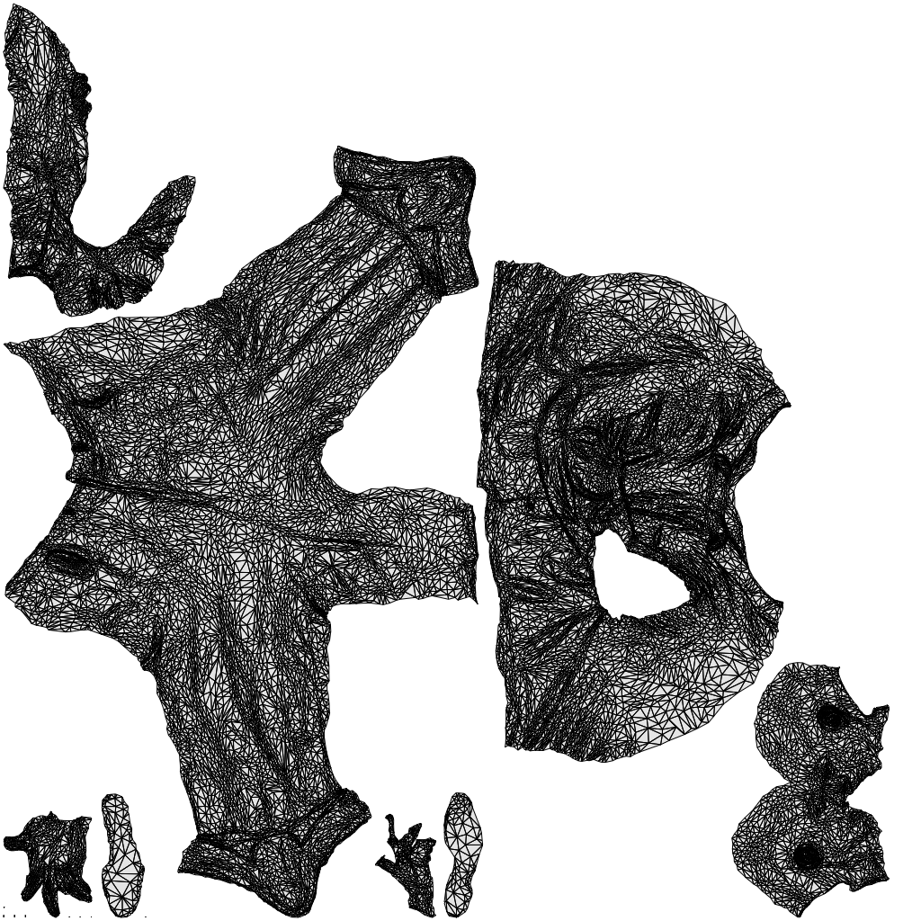 3D people model man business, scanned human for 3ds Max rendering, wireframe top-down view