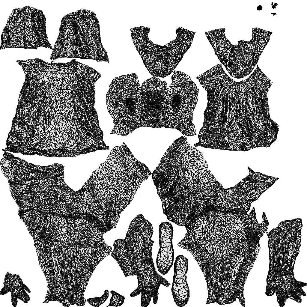 3D human model senior man casual sitting, photogrammetry scanned person for archviz, wireframe top-down view