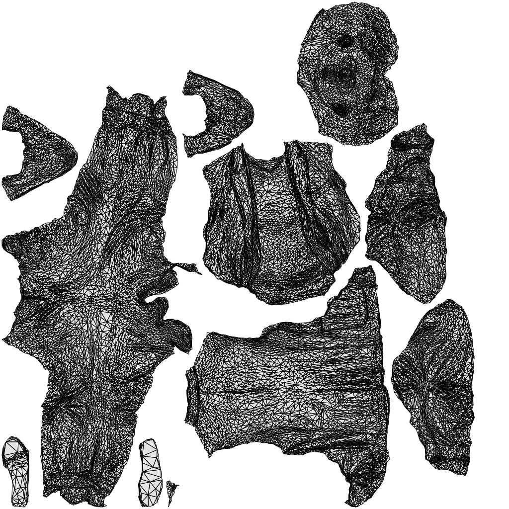 3D scanned man walking business, photorealistic archviz people for Enscape and SketchUp, wireframe top-down view