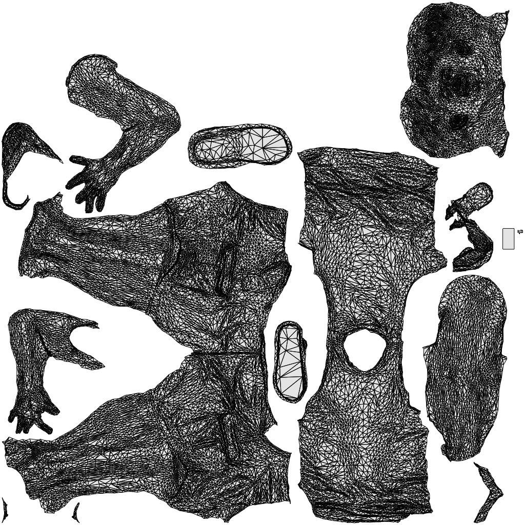3D people model man casual walking, scanned human for 3ds Max rendering, wireframe top-down view