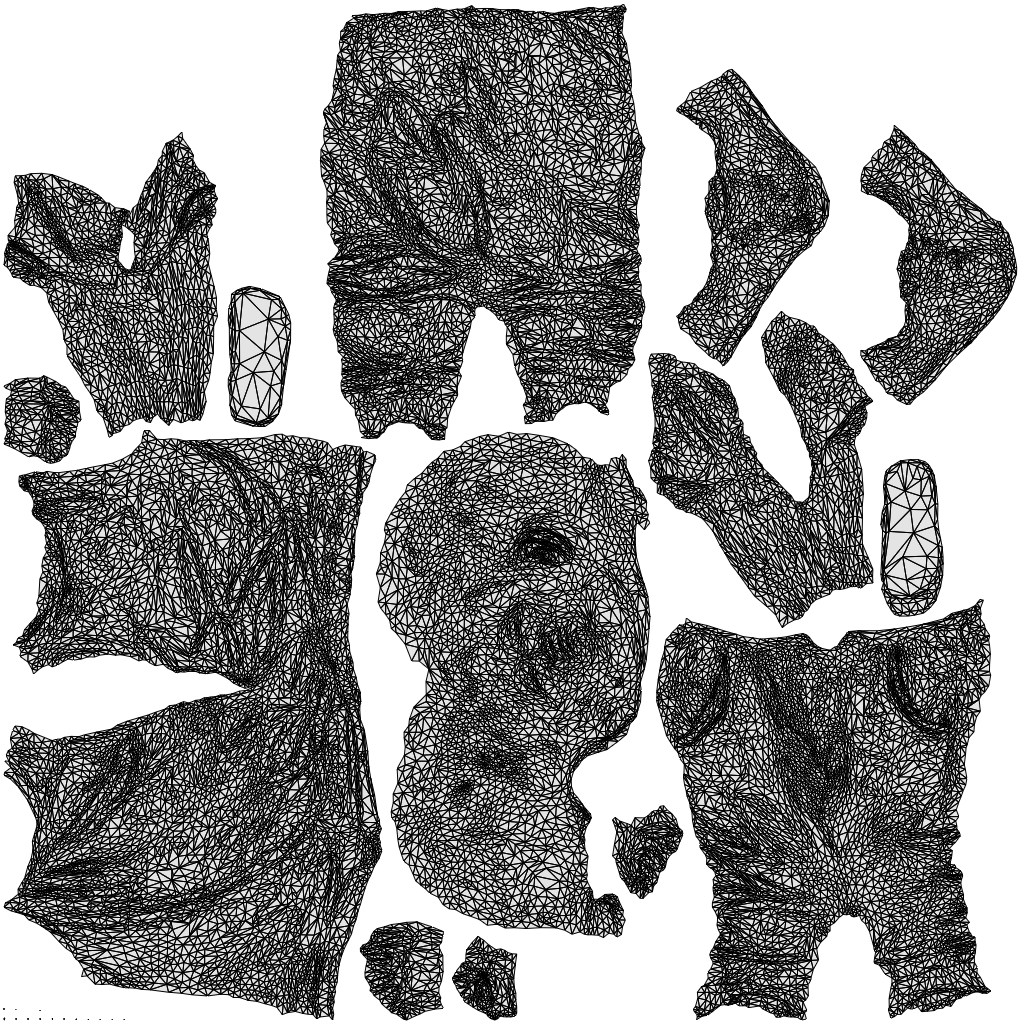 realistic 3D people boy casual kids, render-ready for V-Ray and Corona, FBX OBJ, wireframe top-down view