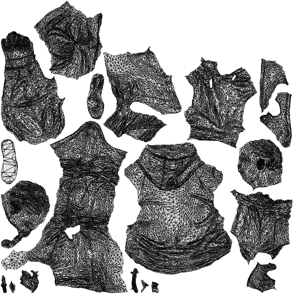 3D scanned boy kids casual, photorealistic archviz people for Enscape and SketchUp, wireframe top-down view
