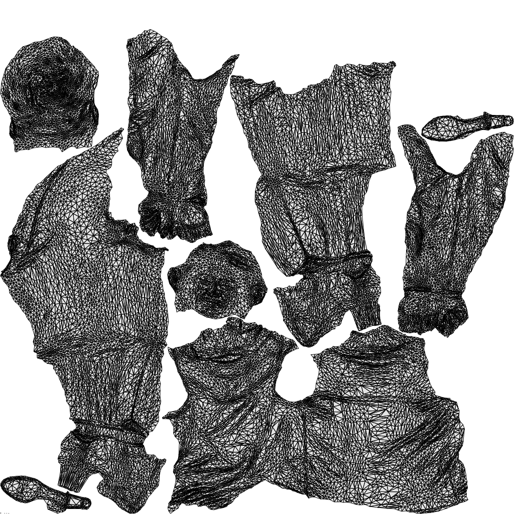 scanned 3D woman casual cycling, photogrammetry people for Enscape and V-Ray, wireframe top-down view