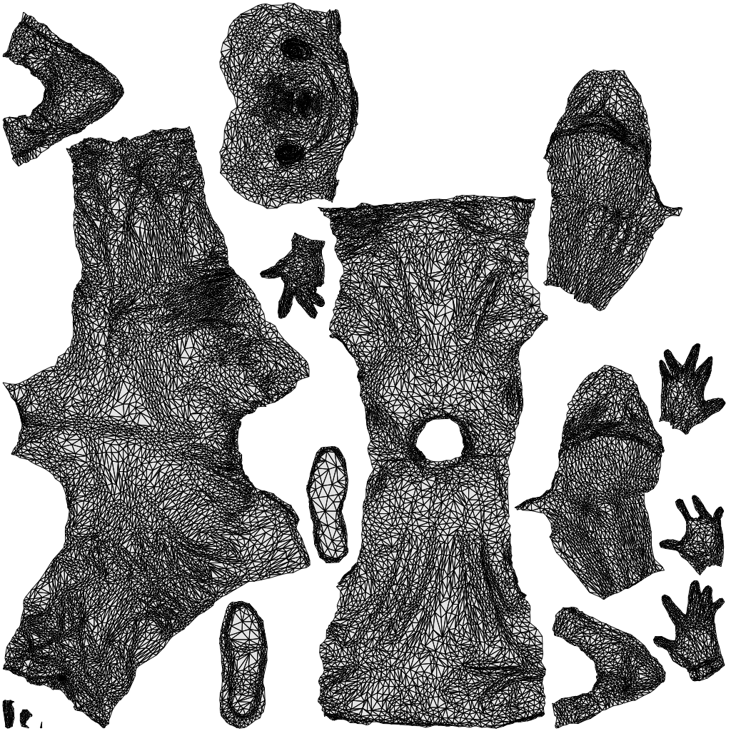 photogrammetry 3D man casual standing, realistic human model archviz FBX, wireframe top-down view