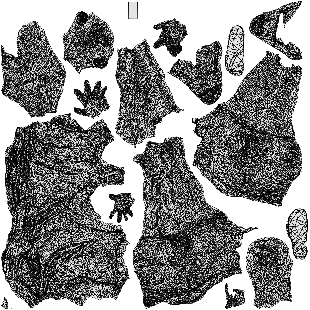 3D scanned man standing, photorealistic archviz people for Enscape and SketchUp, wireframe top-down view