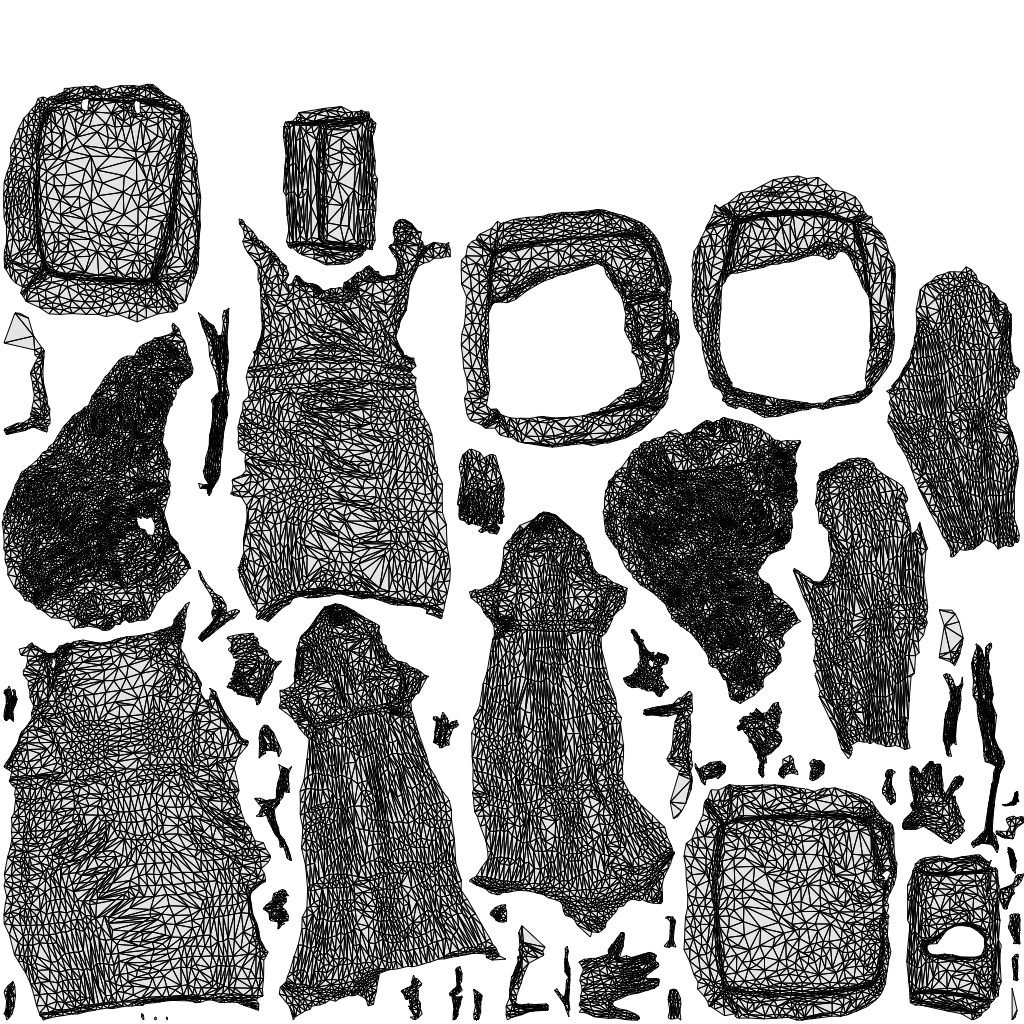 3D people model woman casual shopping, scanned human for 3ds Max rendering, wireframe top-down view