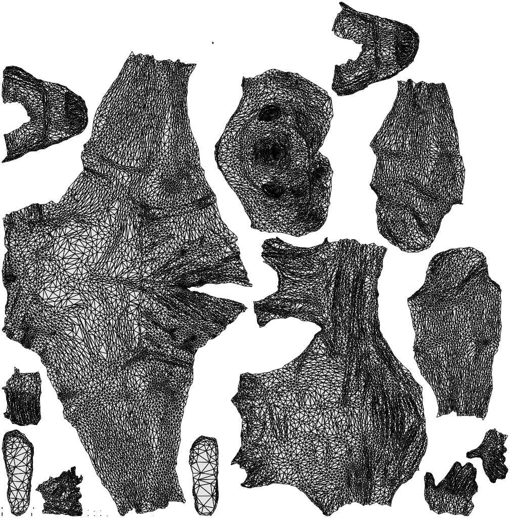 realistic 3D boy casual kids, scanned archviz people for Blender and 3ds Max, wireframe top-down view