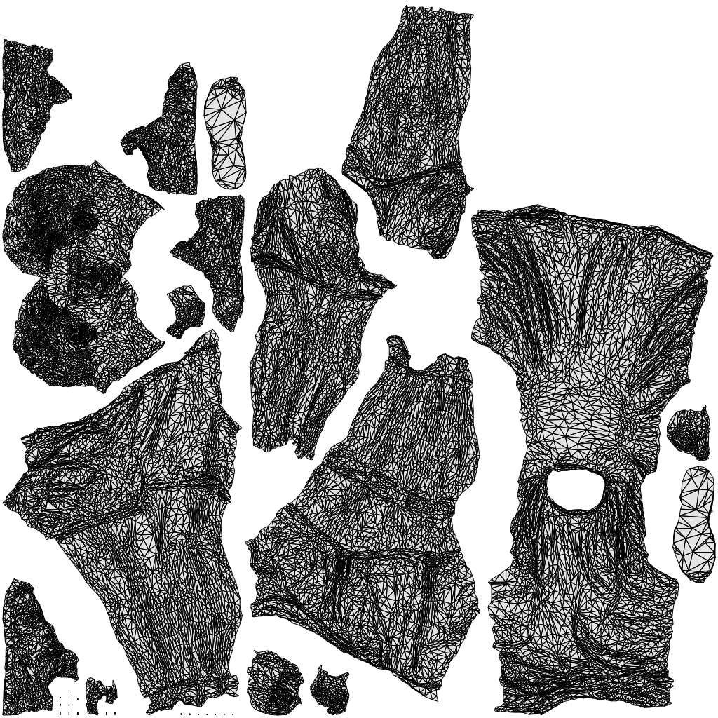 3D people model man sport, scanned human for 3ds Max rendering, wireframe top-down view