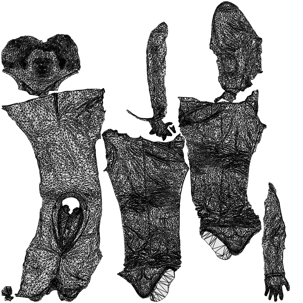 3D people model man business, scanned human for 3ds Max rendering, wireframe top-down view