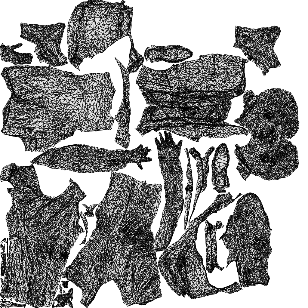 scanned 3D man business, photogrammetry people for Enscape and V-Ray, wireframe top-down view