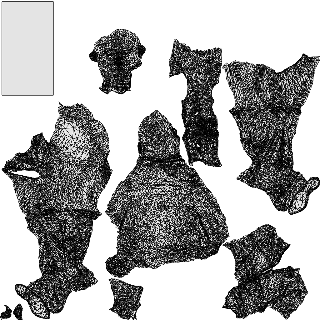 3D people model man business sitting, scanned human for 3ds Max rendering, wireframe top-down view