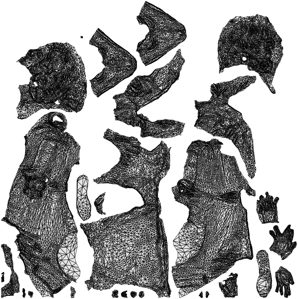 photogrammetry 3D woman casual sitting, realistic human model archviz FBX, wireframe top-down view