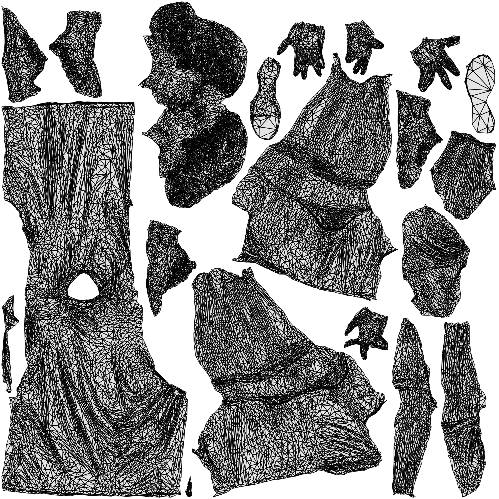 realistic 3D people man sport, render-ready for V-Ray and Corona, FBX OBJ, wireframe top-down view
