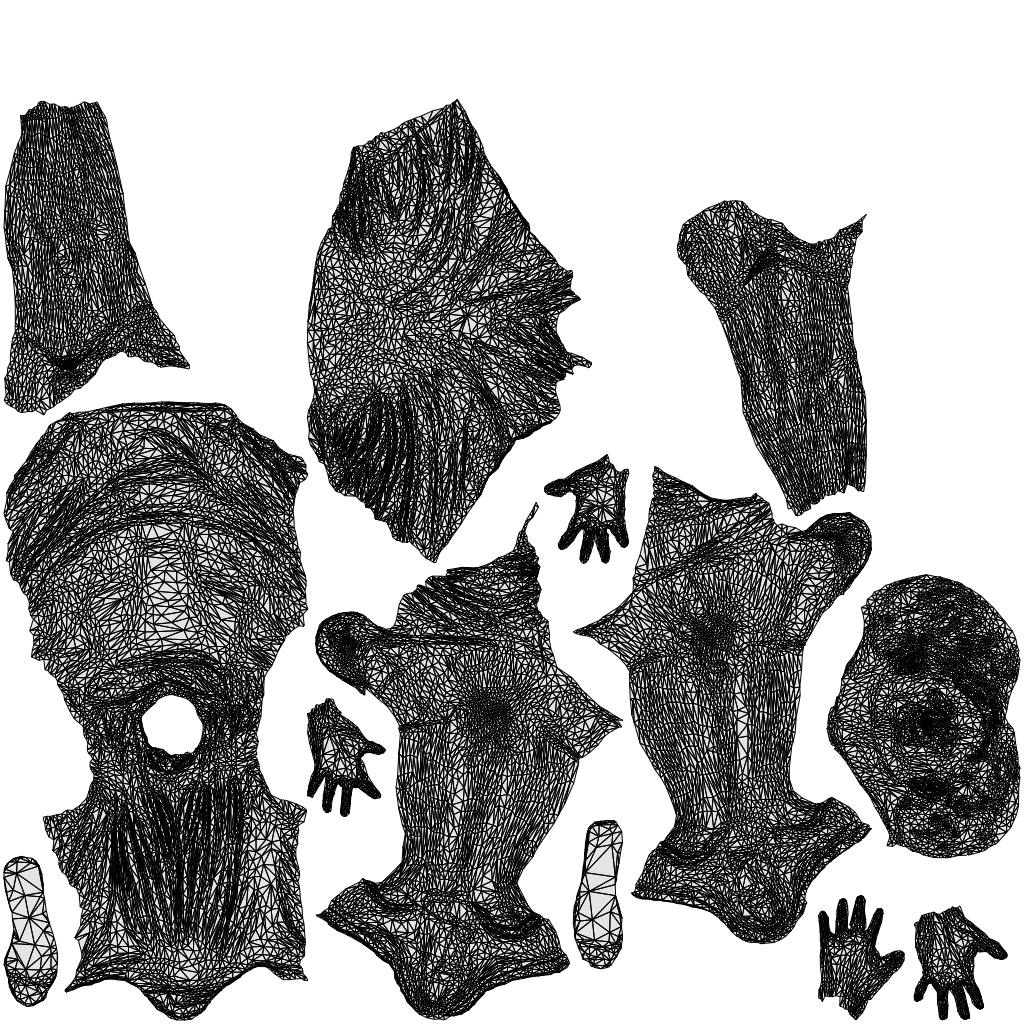 realistic 3D people man sport, render-ready for V-Ray and Corona, FBX OBJ, wireframe top-down view