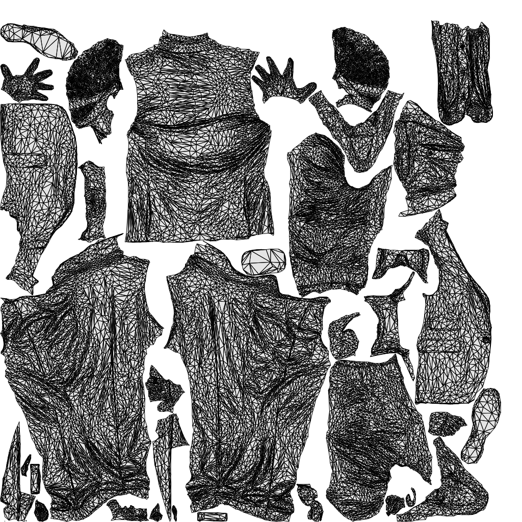 3D scanned man standing business, photorealistic archviz people for Enscape and SketchUp, wireframe top-down view