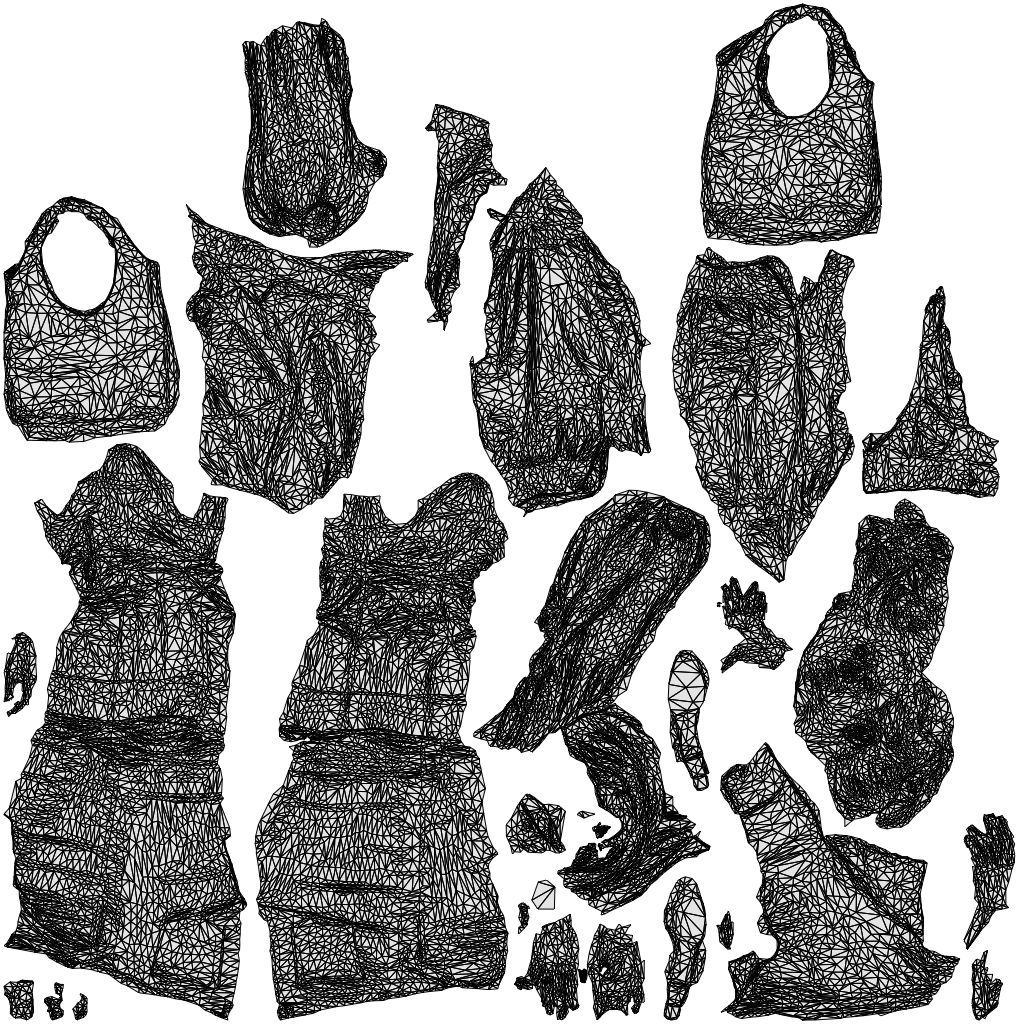 scanned 3D woman casual walking, photogrammetry people for Enscape and V-Ray, wireframe top-down view