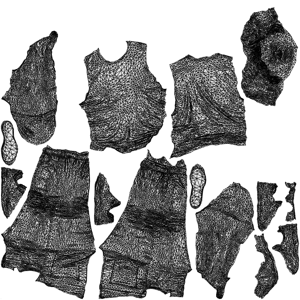 3D people model man casual standing, scanned human for 3ds Max rendering, wireframe top-down view