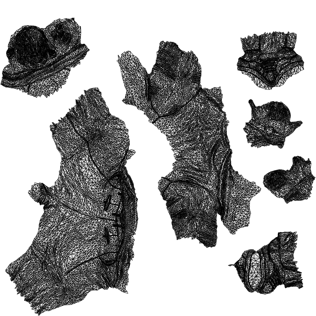 realistic 3D people man casual sitting, render-ready for V-Ray and Corona, FBX OBJ, wireframe top-down view
