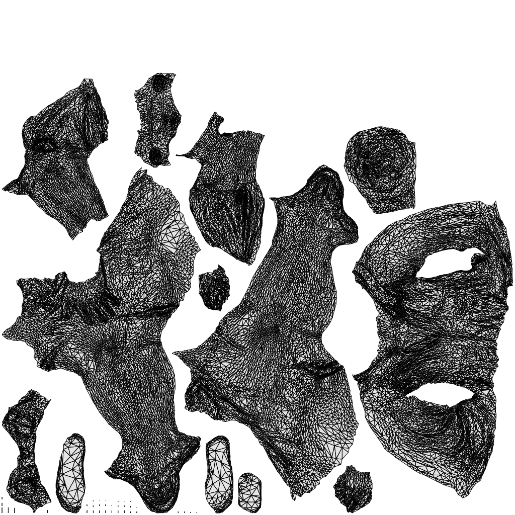 3D human model man casual sitting, photogrammetry scanned person for archviz, wireframe top-down view