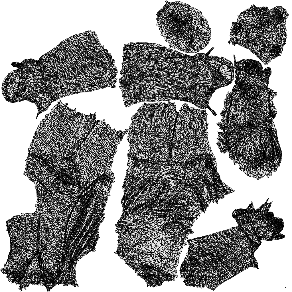 3D people model woman business cycling, scanned human for 3ds Max rendering, wireframe top-down view