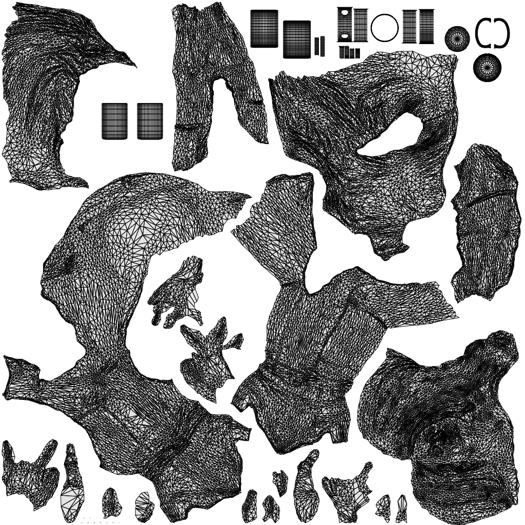 realistic 3D people woman casual sitting, render-ready for V-Ray and Corona, FBX OBJ, wireframe top-down view