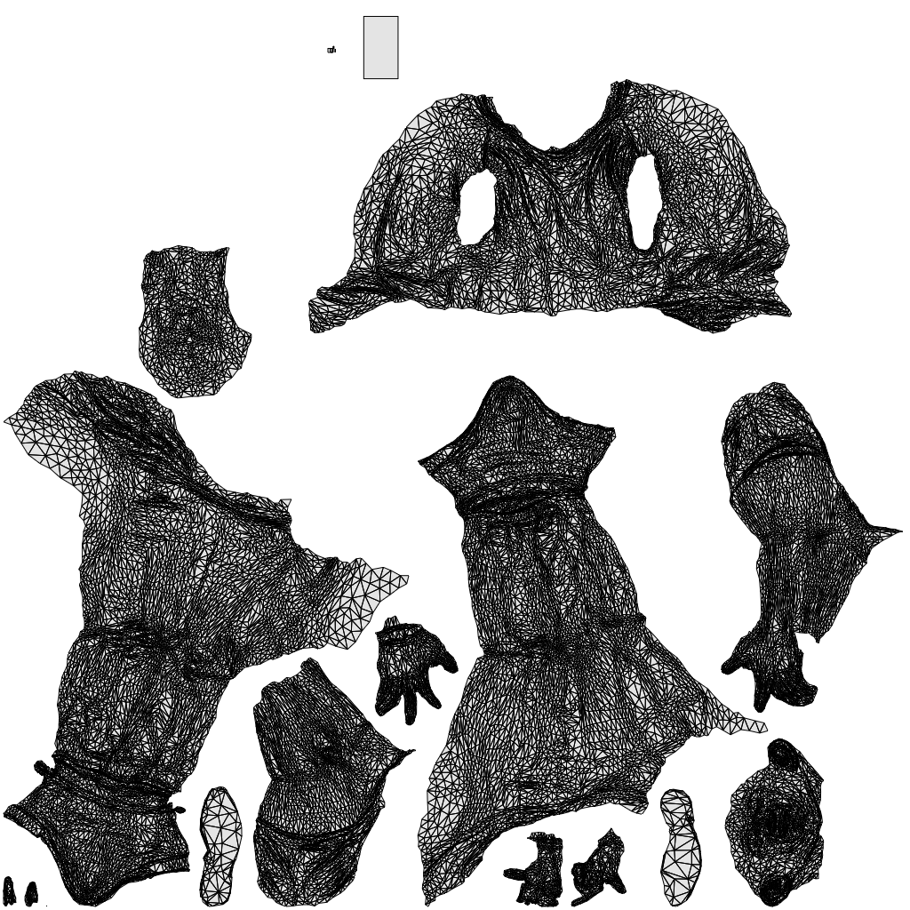 realistic 3D people man casual sitting, render-ready for V-Ray and Corona, FBX OBJ, wireframe top-down view
