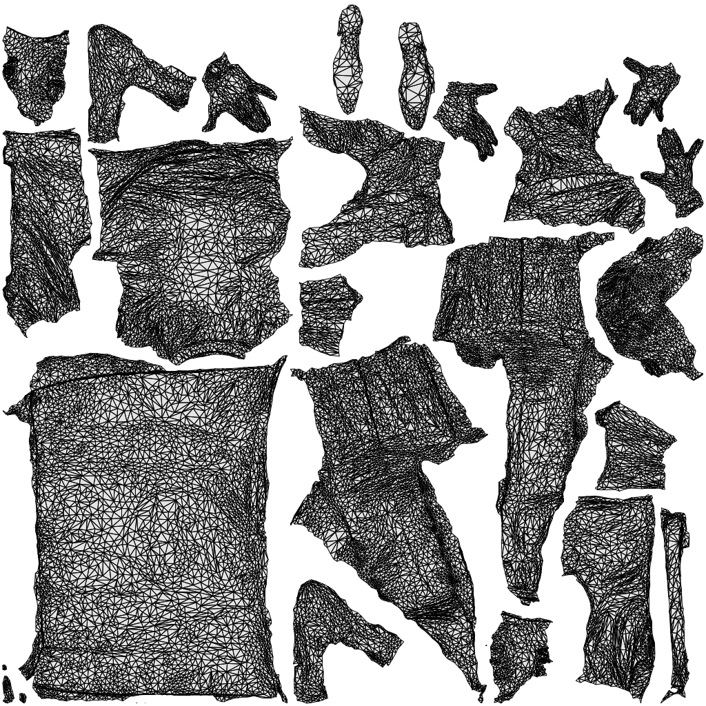 3D scanned man hospitality, photorealistic archviz people for Enscape and SketchUp, wireframe top-down view