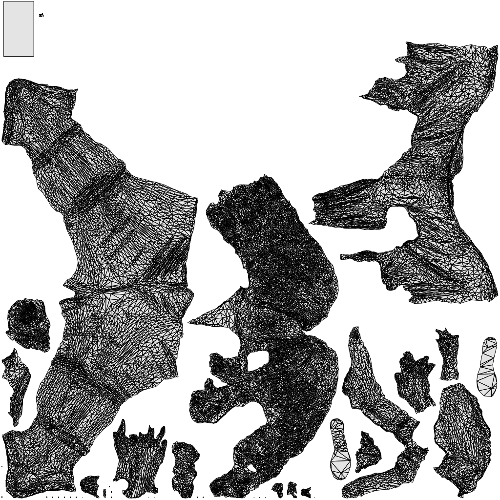 3D scanned woman walking, photorealistic archviz people for Enscape and SketchUp, wireframe top-down view