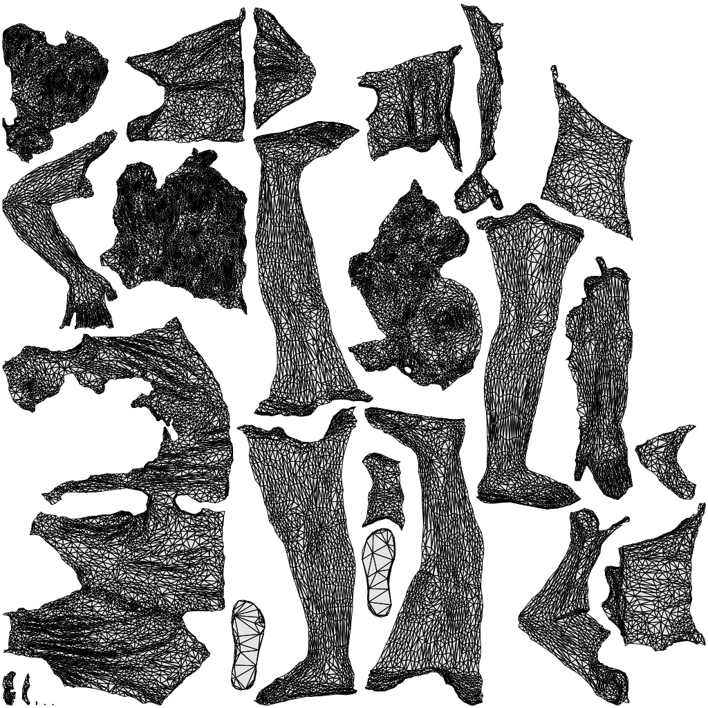 photogrammetry 3D woman casual standing, realistic human model archviz FBX, wireframe top-down view