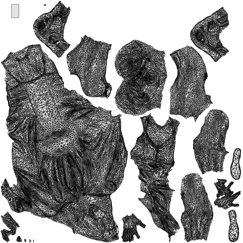 photogrammetry 3D senior woman sitting, realistic human model archviz FBX, wireframe top-down view