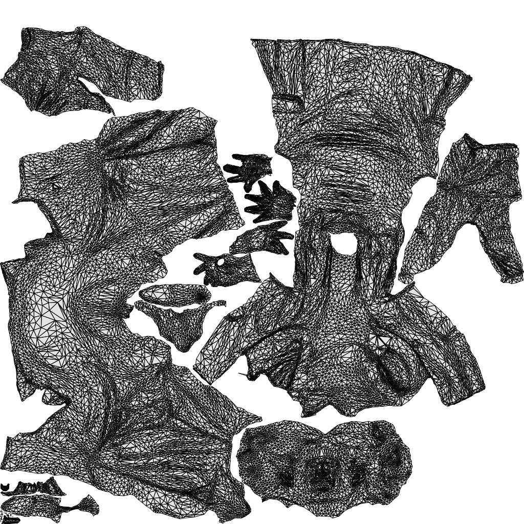 3D people model woman business, scanned human for 3ds Max rendering, wireframe top-down view